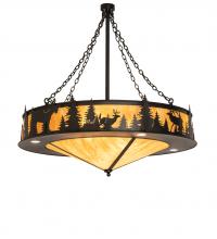 Meyda Black 237939 - 48" Wide Roosevelt Inverted Pendant