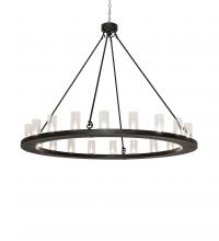 Meyda Black 238641 - 60" Wide Loxley 20 Light Chandelier