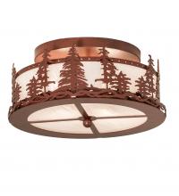 Meyda Black 238688 - 16" Wide Tall Pines Flushmount