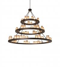 Meyda Black 238892 - 72" Wide Loxley Shelburne 3 Tier Chandelier