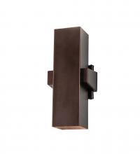 Meyda Black 238928 - 6" Wide Quadrato Torre Wall Sconce