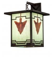 Meyda Black 239207 - 14" Square Hyde Park Arrowhead Wall Sconce