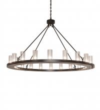 Meyda Black 241063 - 60" Wide Loxley 20 Light Chandelier