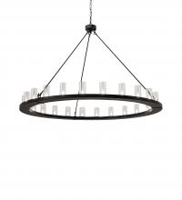 Meyda Black 242137 - 72" Wide Loxley 24 Light Chandelier