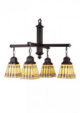 Meyda Black 24265 - 26"W Prairie Corn 4 LT Chandelier.609