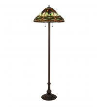 Meyda Black 242786 - 60" High Tiffany Dragonfly Floor Lamp