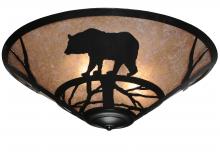 Meyda Black 243087 - 22" Wide Bear on the Loose Flushmount