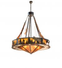 Meyda Black 243235 - 76.5" Wide Roosevelt Inverted Pendant