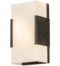 Meyda Black 243448 - 5" Wide Quadrato Vicio Wall Sconce