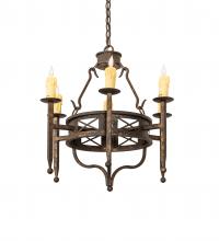 Meyda Black 243686 - 24" Wide Jasmine 6 Light Chandelier