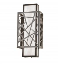 Meyda Black 244697 - 8" Wide Quadrato Rich Umador Wall Sconce