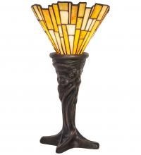 Meyda Black 244880 - 16" High Delta Jadestone Mini Lamp