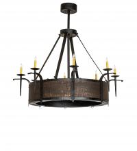 Meyda Black 244936 - 52" Wide Costello 8 Light Chandelier