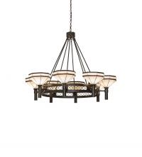 Meyda Black 245369 - 60" Wide Topridge 8 Light Chandelier