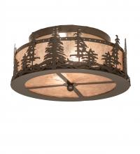 Meyda Black 245545 - 16" Wide Tall Pines Flushmount