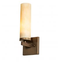 Meyda Black 246112 - 5" Wide Dante Wall Sconce