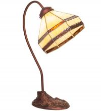 Meyda Black 247793 - 18" High Topridge Desk Lamp