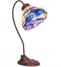 Meyda Black 247795 - 18" High Baroque Desk Lamp