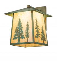 Meyda Black 247829 - 16" Wide Stillwater Tall Pines Wall Sconce