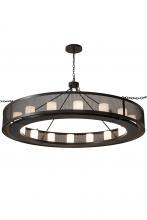 Meyda Black 248325 - 78" Wide Loxley Golpe 16 Light Chandelier