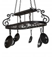 Meyda Black 250739 - 48" Long Neo Pot Rack