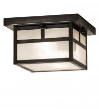 Meyda Black 251751 - 10" Square Hyde Park "T" Mission Flushmount