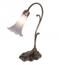 Meyda Black 251846 - 15" High Grey Pond Lily Accent Lamp