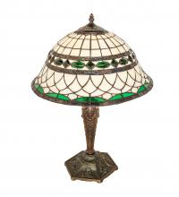 Meyda Black 253629 - 23" High Tiffany Roman Table Lamp