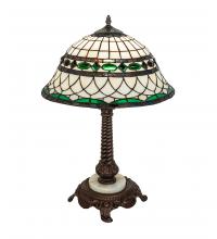 Meyda Black 253640 - 23" High Tiffany Roman Table Lamp