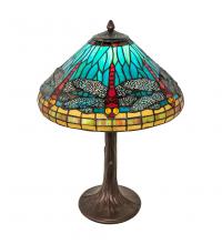 Meyda Black 253822 - 23" High Tiffany Dragonfly Table Lamp