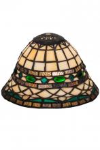 Meyda Black 26325 - 8" Wide Tiffany Roman Shade