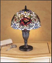 Meyda Black 26675 - 18" High Renaissance Rose Accent Lamp