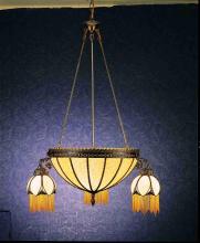 Meyda Black 26802 - 33"W Gothic 3 Arm Chandelier