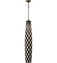 Meyda Black 26983 - 6.5"W Checkers Pendant