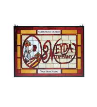 Meyda Black 28370 - 28"W X 20"H MEYDA Tiffany Customizable Stained Glass Window