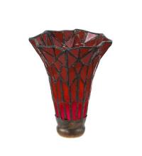 Meyda Black 28656 - 4" Wide X 6" High Stained Glass Pond Lily Shade