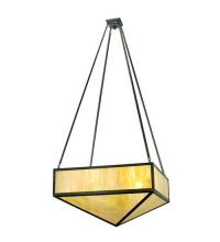 Meyda Black 28673 - 30"Sq Mission Prime Inverted Pendant