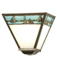 Meyda Black 29114 - 9"W Sailboat Wall Sconce