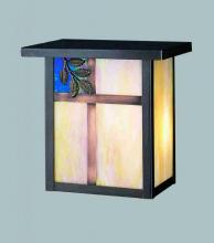 Meyda Black 29516 - 8"W Hyde Park Sprig Wall Sconce