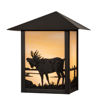 Meyda Black 29593 - 9" Wide Seneca Moose Wall Sconce