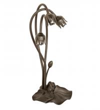 Meyda Black 29937 - 16" High Pond Lily 3 Light Table Base