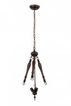 Meyda Black 30459 - 18"W Mahogany Bronze 3 LT Pendant Hardware