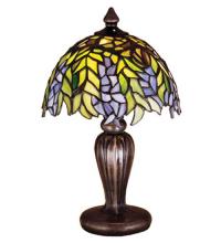 Meyda Black 30590 - 13"H Tiffany Honey Locust Mini Lamp