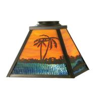 Meyda Black 30602 - 12"Sq Alligator Shade