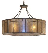 Meyda Black 31262 - 36"W Glendale Mission Inverted Pendant