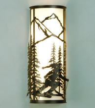 Meyda Black 31515 - 7"W Alpine Wall Sconce