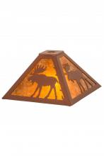 Meyda Black 32513 - 12"Sq Lone Moose Shade