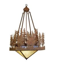 Meyda Black 32802 - 20"Sq Pine Lake Inverted Pendant