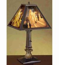 Meyda Black 37455 - 12"Sq Maxfield Parrish "Cinderella" Porcelain Lithophane Shade