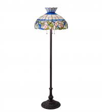 Meyda Black 37718 - 62" High Rose Vine Floor Lamp